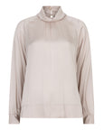 Satijnen blouse met col