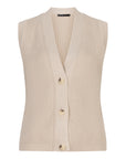 Mouwloos vest met knopen