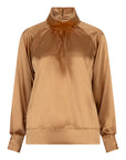 Satijnen blouse met col