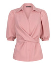 Blouse met kraag en strik