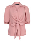 Blouse met kraag en strik