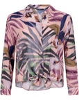 Geknoopte blouse in flower design