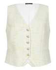 Gilet met knopen en sierzakken