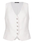 Gilet met knopen en sierzakken