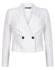 Cropped blazer met strepen