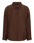 Blouse in brown