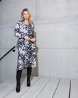 Jurk in elegant flakes